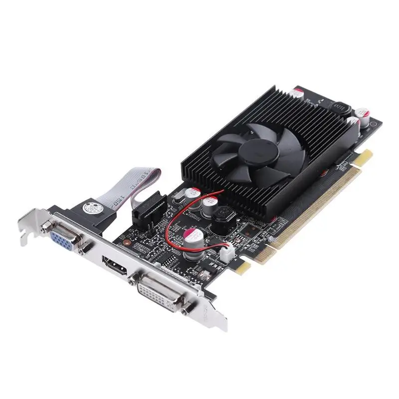 

GT610 1GB 64Bit DDR2 PIC Express2.0 Game Video Graphics Card for NVIDIA PC Desktop With CD Driver DVI-I VGA HDMI Office Card