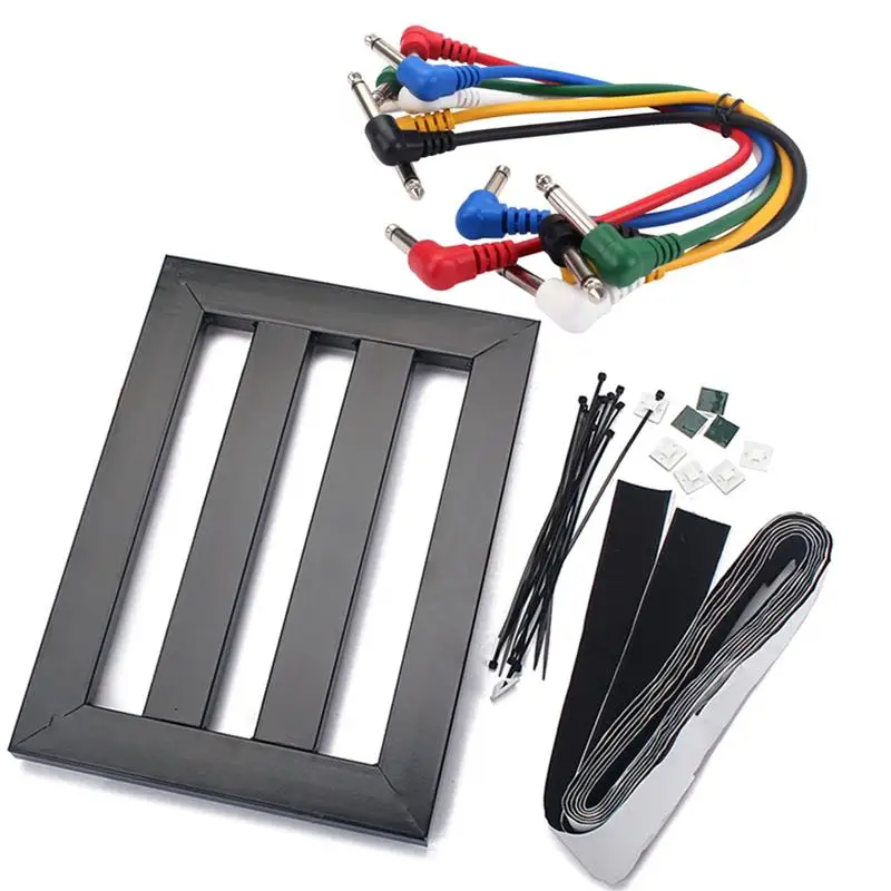 1 Set Guitar Effect Power Bracket Portable Effector Pasting Board