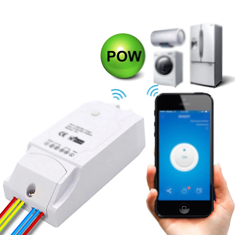 Pro Pow R2 16A Wi-Fi выключатель света App дистанционного Управление Мощность измерения программного средства монитора