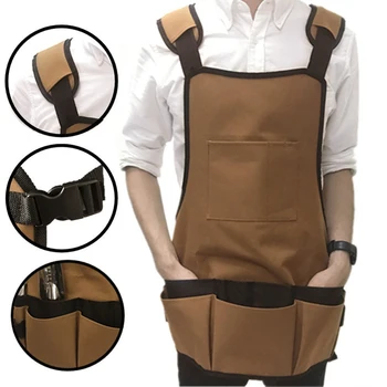 

1PC Durable Waterproof Coffee Multifunctional Practical Adjustable Garden Tool Apron for Garden Workers Cleaner