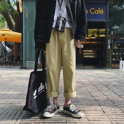 Pantalones de Hombre Marca de Moda Masculina de Algodón Harem Cargo Pantalones Rectos Tácticos de los Hombres de Color Caqui Sueltos Pantalones Deportivos Pantalones de Hombre Marca de Moda Masculina de Algodón Harem Cargo Pantalones Rectos Tácticos de los Hombres de Color Caqui Sueltos Pantalones Deportivos