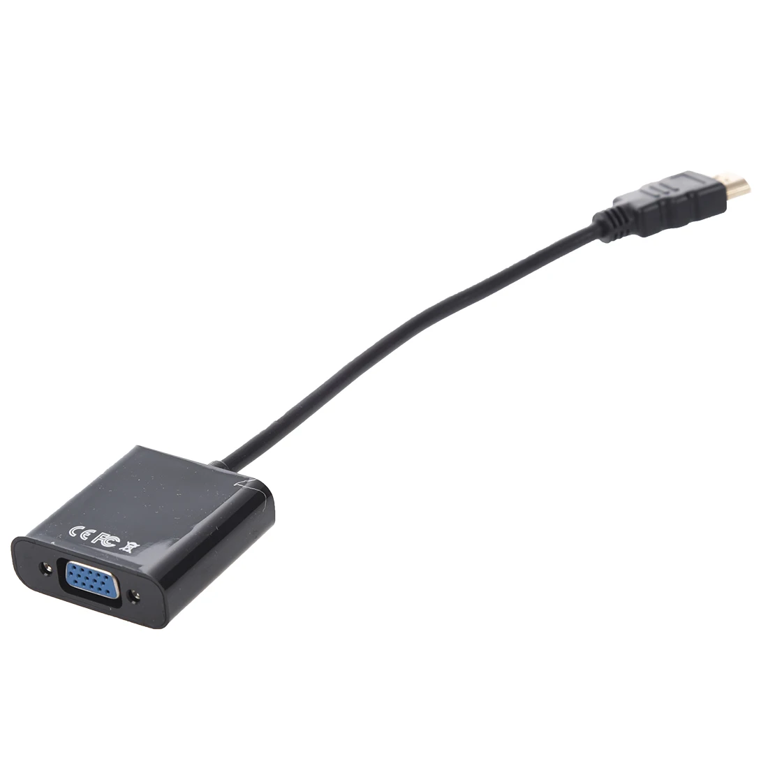  Hdmi a Vga Convertitore Adattatore Jack Audio da 3.5 Mm Full Hd 1080P Nero-Hot