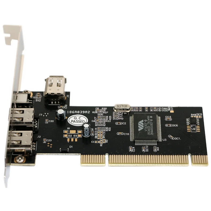 20 шт PCI к 6 контактный/4 контактный IEEE 1394 контроллер карты с Firewire кабель для