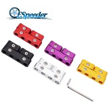 ESPEEDER алюминиевая Свеча зажигания двигателя провода разделитель зажим набор для 8 мм 9 мм 10 мм черный Золотой Фиолетовый Красный Серебряный автозапчасти