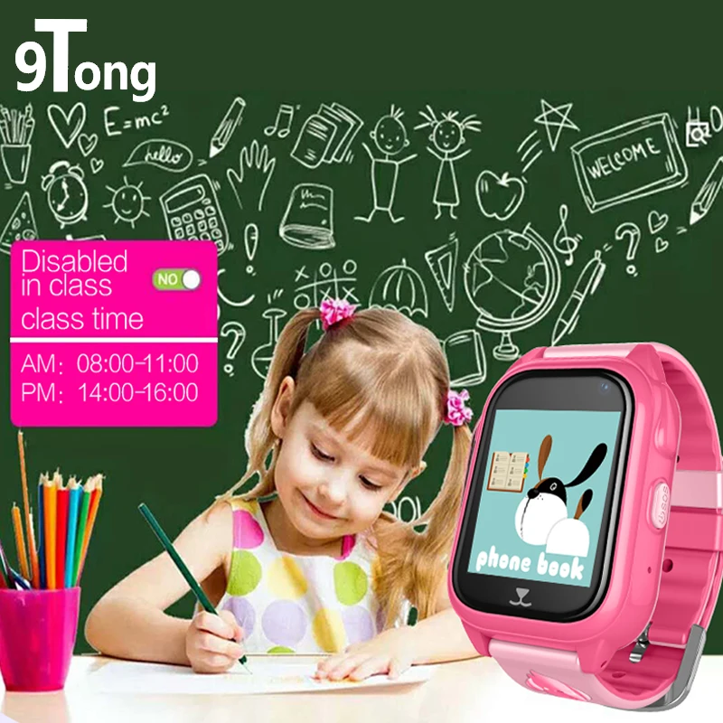 

9Tong Cute Kids Smart Watch Waterproof Alarm Clock SOS Answer Call Children GPS Smartwatch Camera Remote Control Tracker pk q90