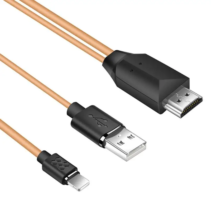 8Pin до 1080 P HDMI HDTV AV кабель переходник для телевизора провода шнура iPhone 6/7/8/X| |