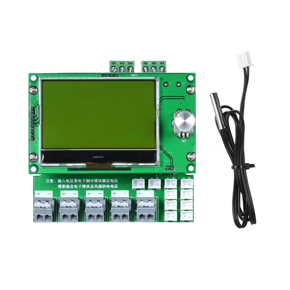 

DIY Cooler Semiconductor Chiller Tester Temperature Controller Refrigeration Backlight Cooler H P5R0 with Waterproof Probe