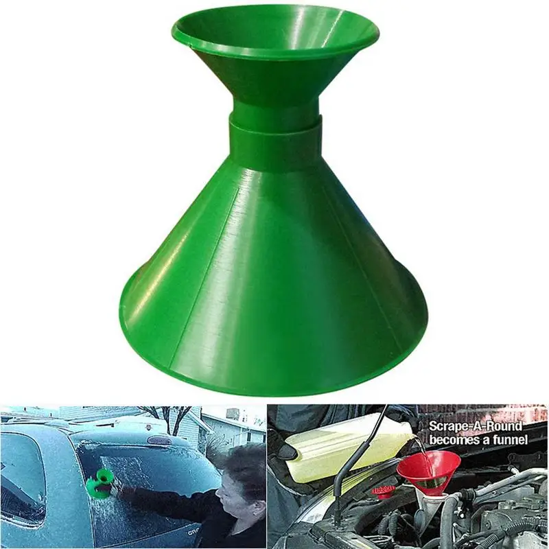 

Multi-Function Magic Window Windshield Car Ice Scraper Cone Shaped Funnel Snow Remover Tool Scrape A Round Cleaning Tool