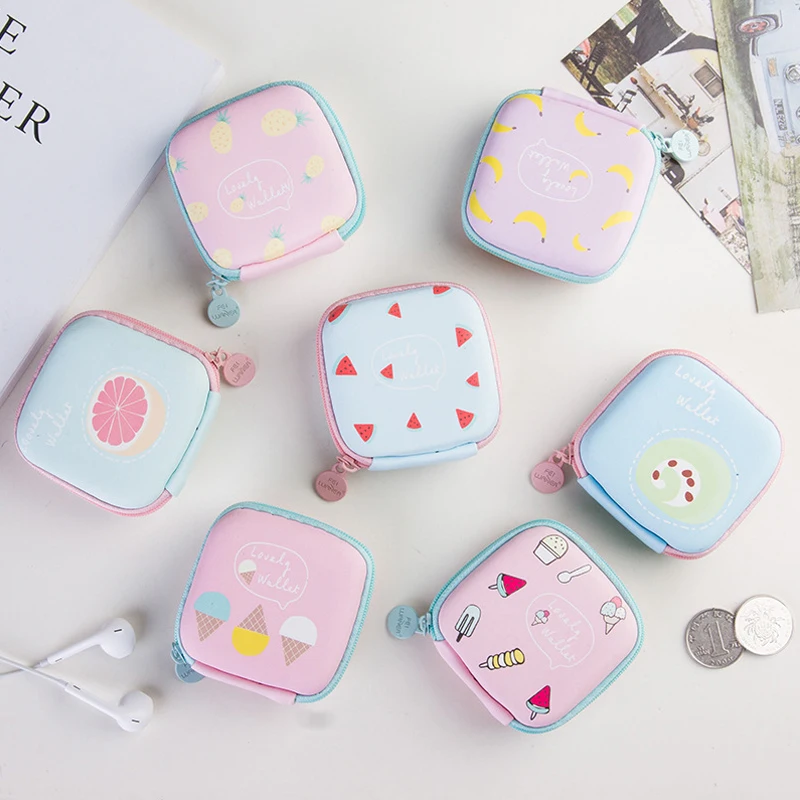 

Travel Square Containers Headset Organizer Headphone Coin Purse Phone Charger Cable Digital Storage Box Storage Box 1PC MINI
