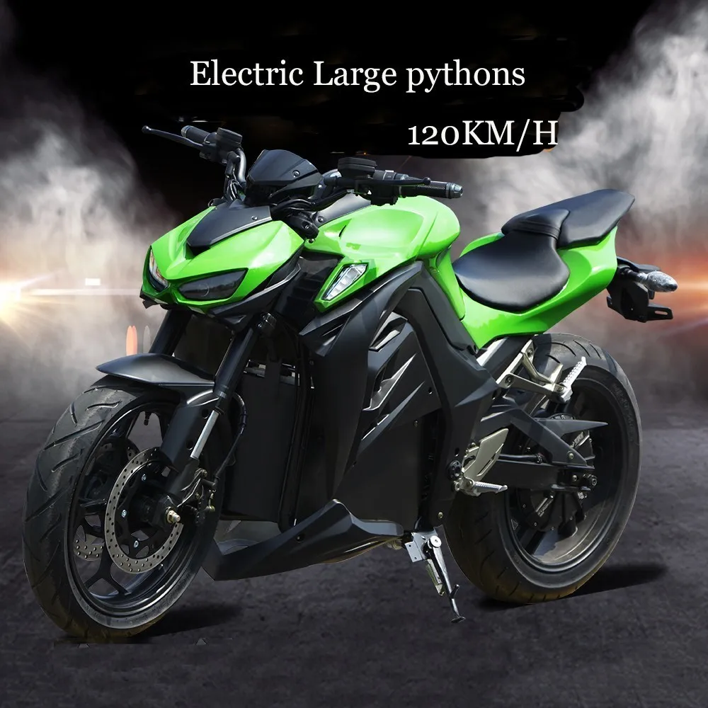 

Python Electric Power Motorcycle A Sports Car Street Oil Change Electric Race 72v Battery Adult Heavy Machine Large Refit