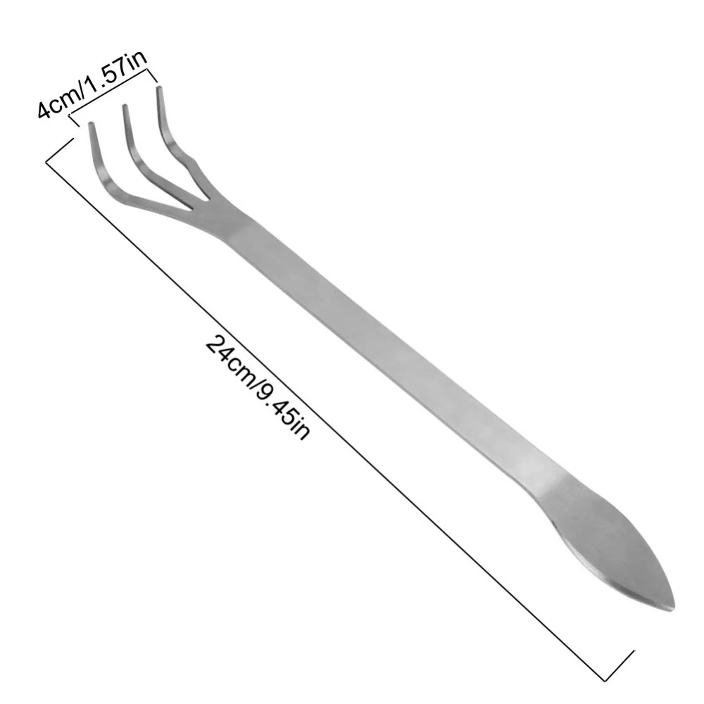 Корень из нержавеющей стали 3-Prong Loosen почвы бонсай дерево инструменты с эргономичной ручкой Инструмент