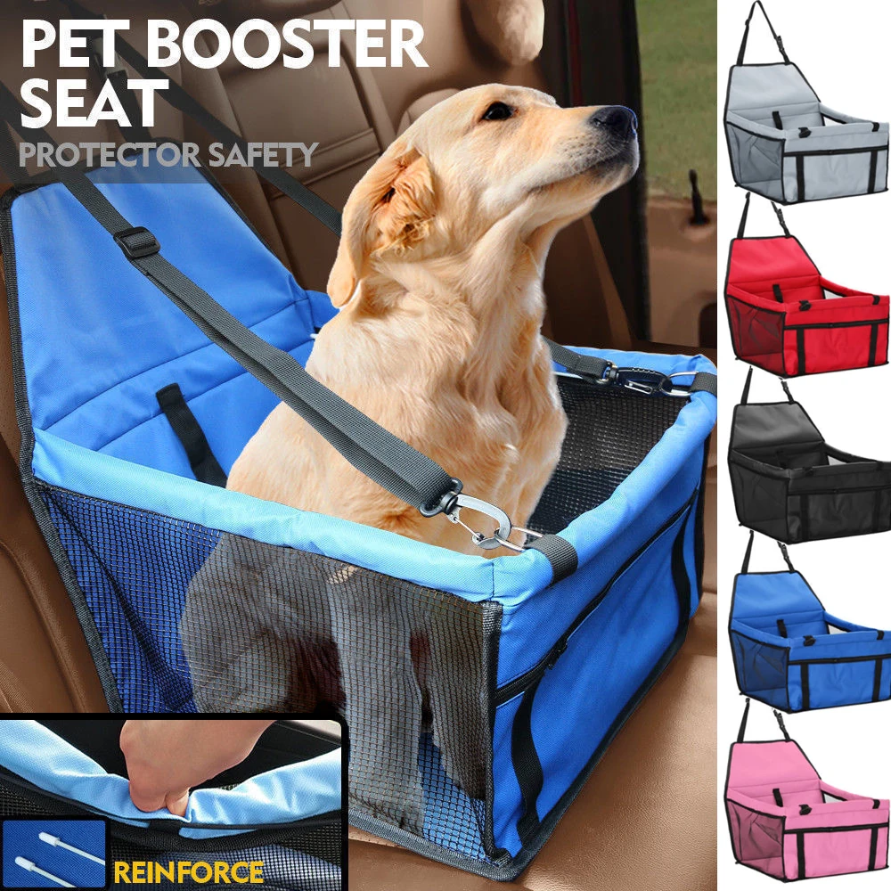 Si/ège Dappoint De Voiture pour Chien Housse De Si/ège Auto pour Chien en Tissu Oxford 600D Imperm/éable Respirante Housse De Rehausseur Si/ège Auto avec Ceinture De S/écurit/é De Voyage pour Chiot Chien