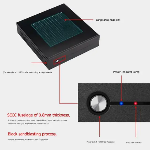 E-T3-funda ultrafina para ordenador de escritorio, carcasa de ordenador de escritorio, soporte de chasis, soporte de pared, profesional, 0,8mm, mini-itx E-T3-funda ultrafina para ordenador de escritorio, carcasa de ordenador de escritorio, soporte de chasis, soporte de pared, profesional, 0,8mm, mini-itx