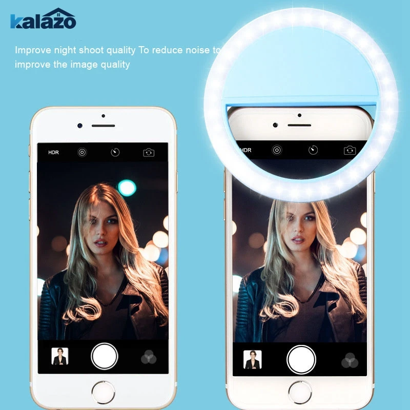 Новое поступление USB зарядка селфи Портативный Вспышка светодиодная лампа световое кольцо для улучшения снимков для фотографирования на