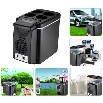 

Car Interior Supplies Accessories 12V 6 Liter Car Mini Refrigerator Lightweight Dual-Use Insulated Cooler Box Container