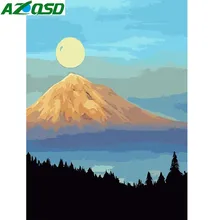 AZQSD DIY картина маслом по номерам живописные без рамы домашний декор картины Цифровая живопись маслом на холсте крепление настенное искусство SZGD050