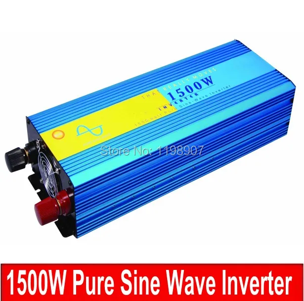 

3000W Peak Power 1500W Pure Sine Wave Inverter dc input 12/24/48V to ac output 120/230VAC Power Inverter