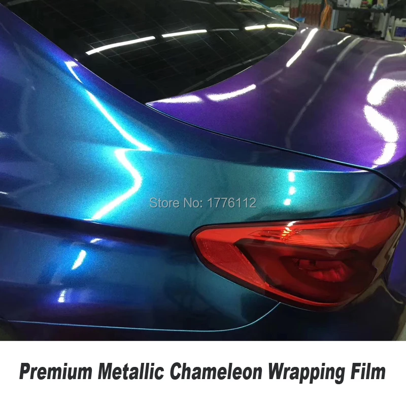 

Extravagant Premium quality Pearl gloss Chameleon Vinyl Purple / red Vinyl Car Wrap Film With Air Bubble Free
