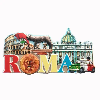 

Lychee Life Italy Roma Fridge Magnet Country Landscape Refrigerator Magnets Travel Souvenirs Home Decoration