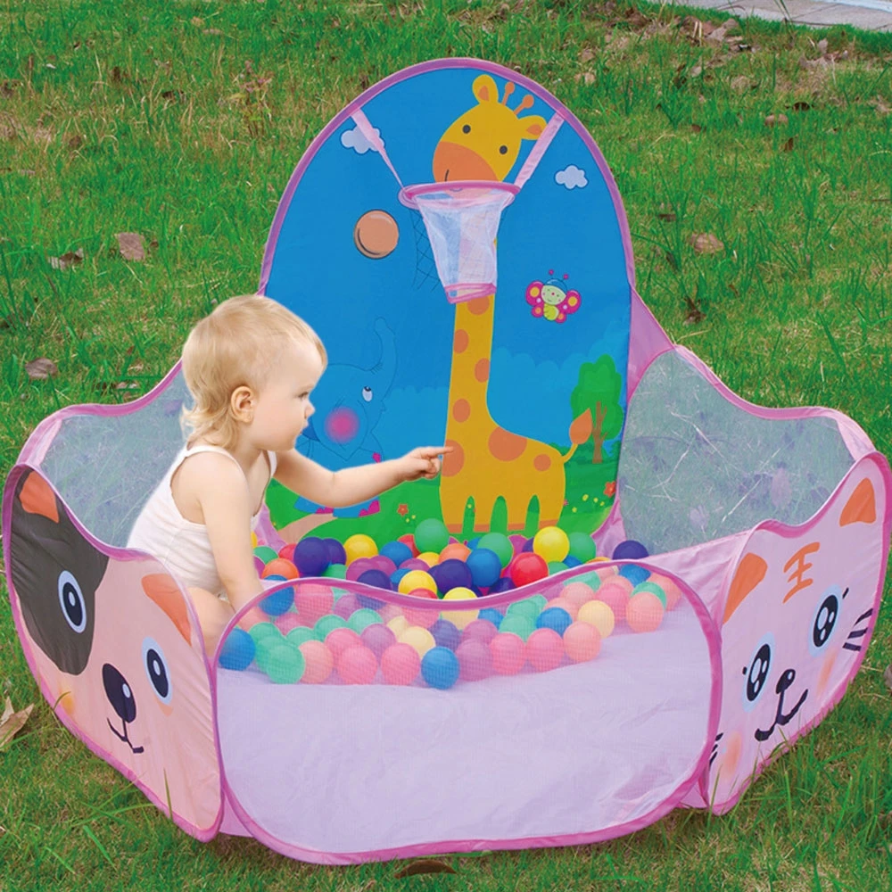 

Portable Baby Kids Play Tent Cartoon Animal Kids Play House Outdoors Large Pop Up Toy Tents Play Without Ball Children Tent