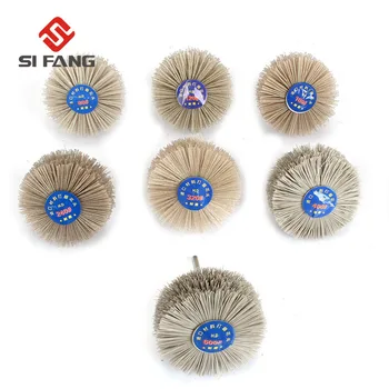 

7Pcs Abrasive Wire Grinding Flower Head Nylon Wheel Polishing Brush Bench Grinder For Wood Furniture