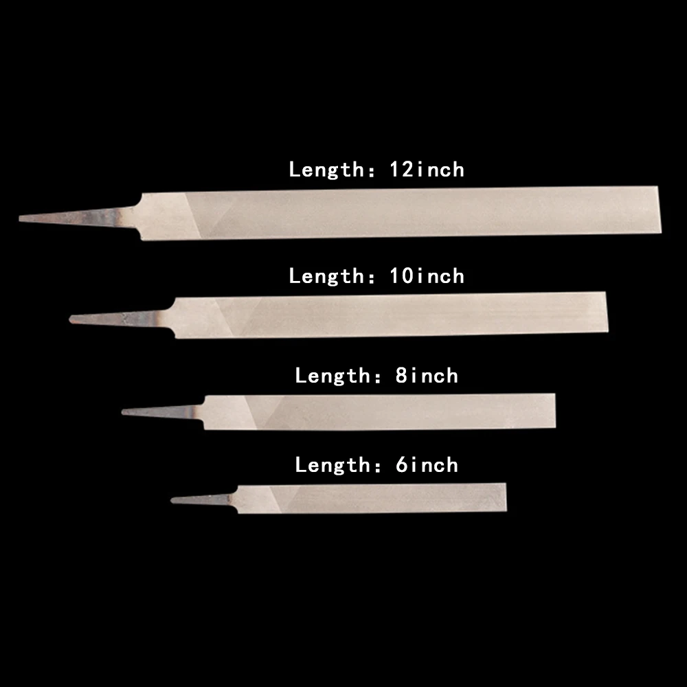 Shina 1PC 6/8/10/12/inch High Carbon Hardened Steel Professional Hand File Flat Rasp