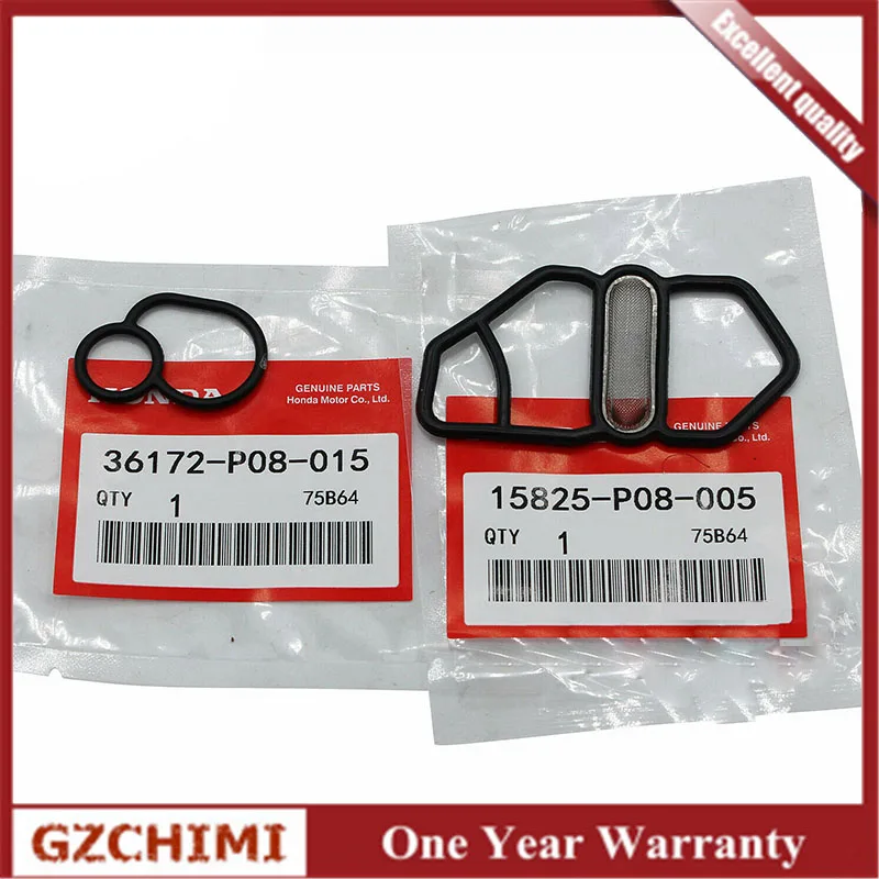 15825 P08 005 + 36172 Oem верхний нижний VTEC соленоид Комплект прокладок фильтра клапана для