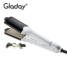 Gladay многофункциональные щипцы для волос Сменные 4 в 1 для завивки волос Профессиональные 110-240 В выпрямитель для волос