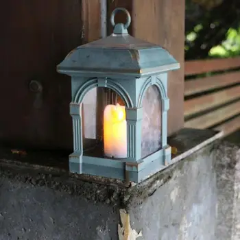 

Portable Electronic Candle Lantern Shape Solar LED Light IP44 Waterproof Hang Lamp Outdoor Yard Lawn Light Home Garden Decor