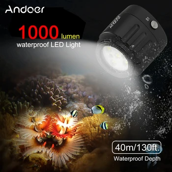 

Andoer SL-18 Diving LED Video Light 1000LM Amphibious Waterproof LED Light IPX8 for GoPro Camera DSLR Smartphone Camcorder