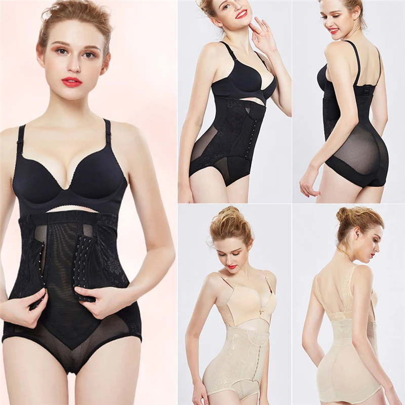 M-2XL, женское нижнее белье для похудения, Утягивающее нижнее белье с высокой талией, Утягивающее боди размера плюс, сексуальное Корректирующее белье