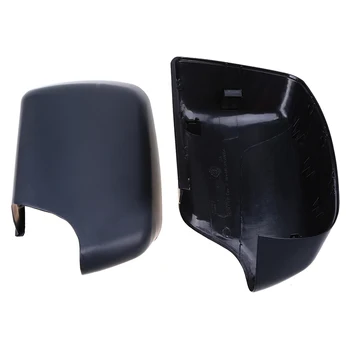

POSSBAY Matte Black ABS Chrome Replacement Car Rear View Rearview Mirror Cover Shell Trim Fit for BMW X5 E53 1999-2006