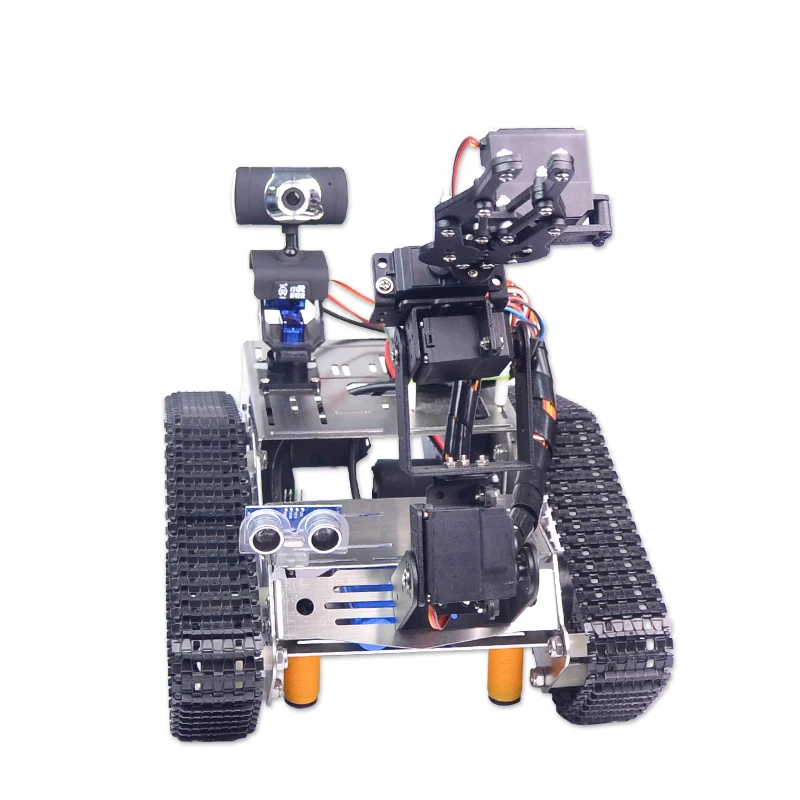  Xiao R WiFi Video Robot Arm Car with Gimbal Camera Pi 3 Built-in bluetooth Wifi Module Science RC T
