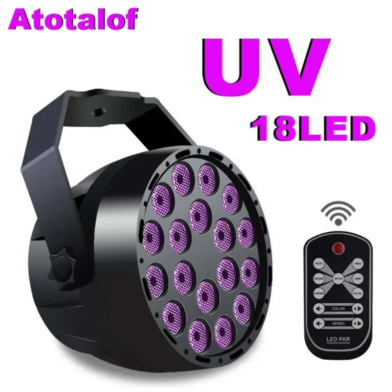 

18 LED RGB Full Color Par Light KTV Bar Party Stage Light Mini Flash Lamp