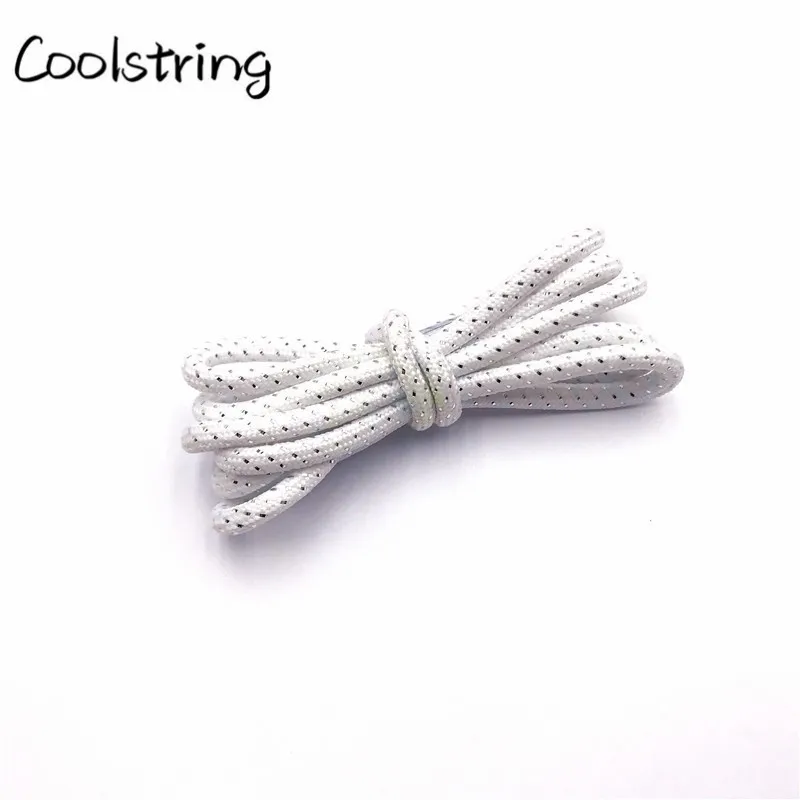 Coolstring 4.5mm Fashion Striped Glitter Round Rope Shoelaces Shiny Shimmering Shoe Laces Shiny Sparkly For Sports Canvas Shoes Coolstring 4.5mm Fashion Striped Glitter Round Rope Shoelaces Shiny Shimmering Shoe Laces Shiny Sparkly For Sports Canvas Shoes