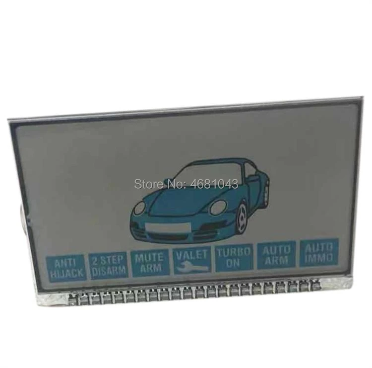 

20 pcs/lot B6 LCD Display Keychain Screen for Two way Car Alarm System Starline B6 lcd Remote Control Key Fob Keychain