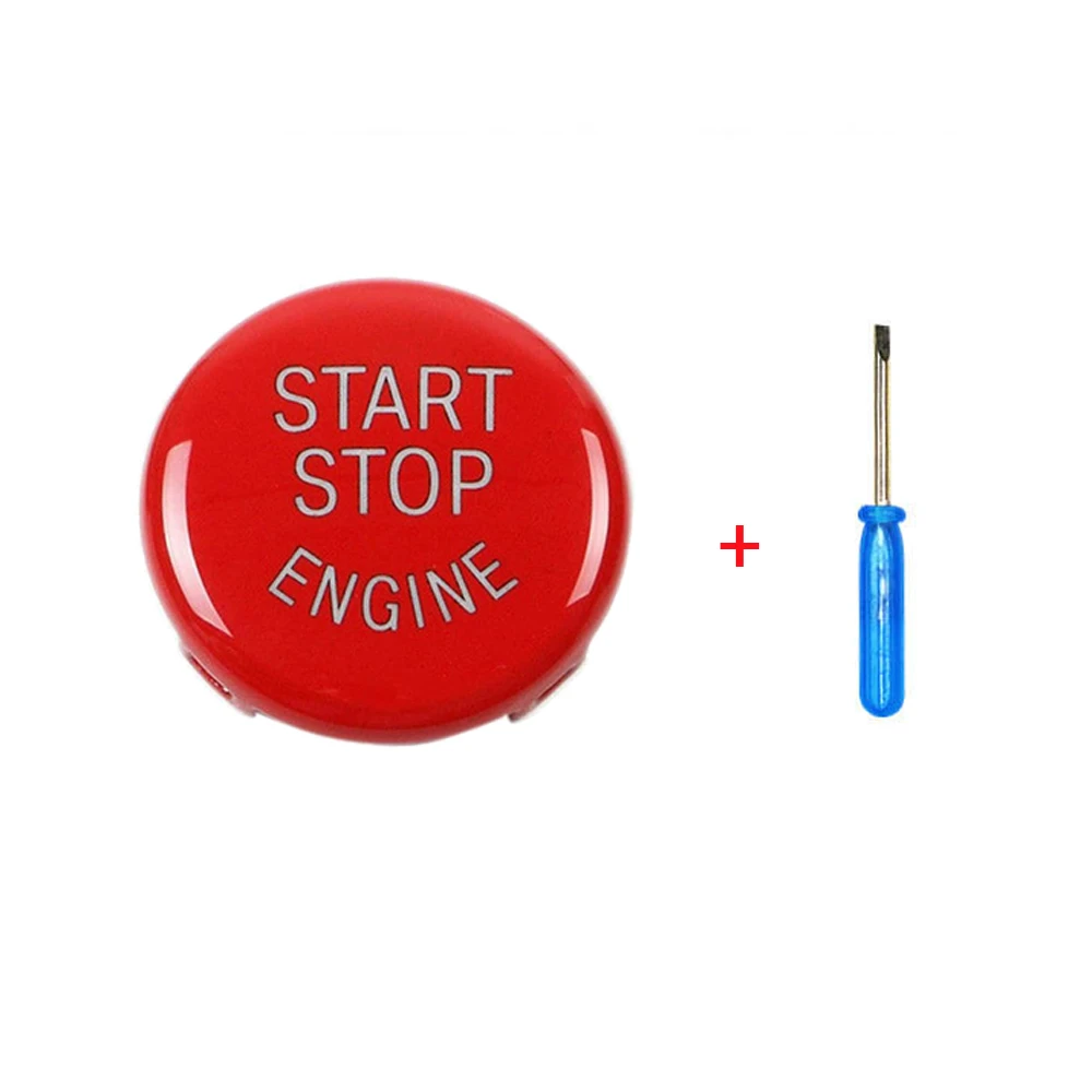 

Engine Start Stop Switch Button Cover For BMW E60 E70 E90 E92 E93 3 Series Red