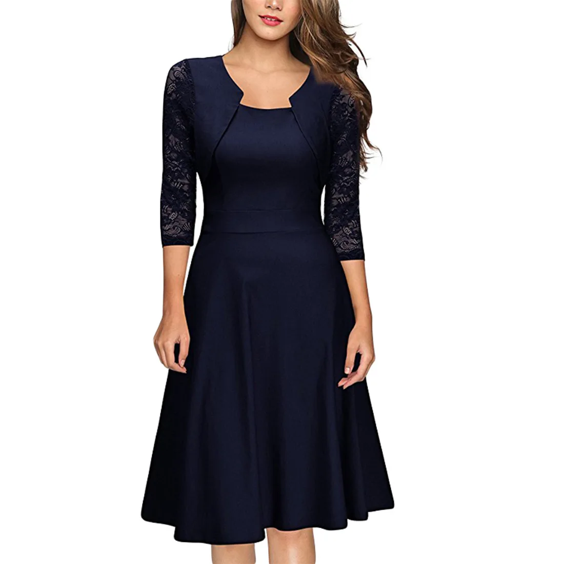 Good Quality Suit-dress Summer New Pattern Square Lead Will Pendulum Skirt Restore Ancient Ways Shivering Lace Dress | Свадьбы и