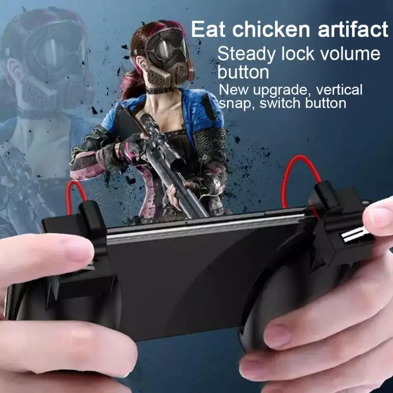 1 Pair Suction Cup Gamepad JoyStick Mobile Gaming Trigger Fire Button Accurate Controller Tablet Aim Key For PUBG L1R1 Shooter 1 Pair Suction Cup Gamepad JoyStick Mobile Gaming Trigger Fire Button Accurate Controller Tablet Aim Key For PUBG L1R1 Shooter