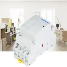 contator 4P 20A 2NO 2NC 24V 220V/230V Household AC Contactor DIN Rail Mount magnetic contactor