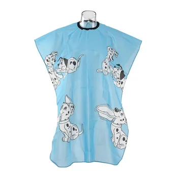 

Waterproof Hair Cloth Child Haircutting Salon Cape Children Hair Dyeing Cape for Hair Barber Blue
