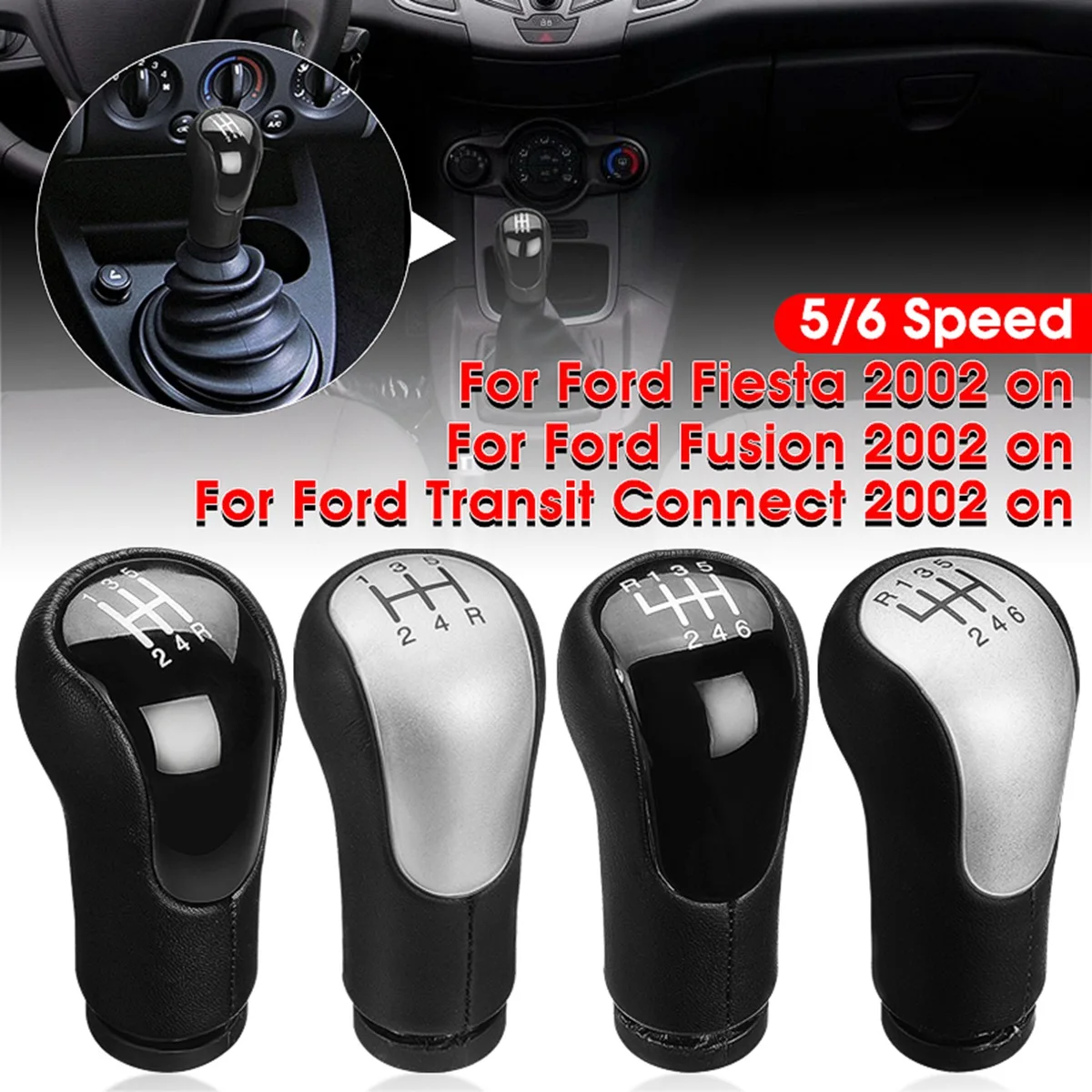 

5 Speed 6 Speed Car Gear Shift Knob Lever Shifter Change Stick For Ford/Fiesta for Fusion/Transit Connect 2002-on
