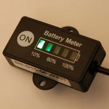 

100pcs Unicersal 12V 24V LED Battery Indicator Level Meter Gauge for Lead-acid Battery Tester Poratable Battery Checker