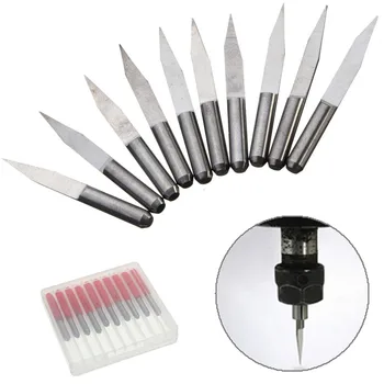 

10Pcs WOLIKE 3.175mm Tungsten Steel Carbide PCB Engraving Bits CNC Router Tool 20 Degree 0.2mm Not Easy Broke Hard Alloy