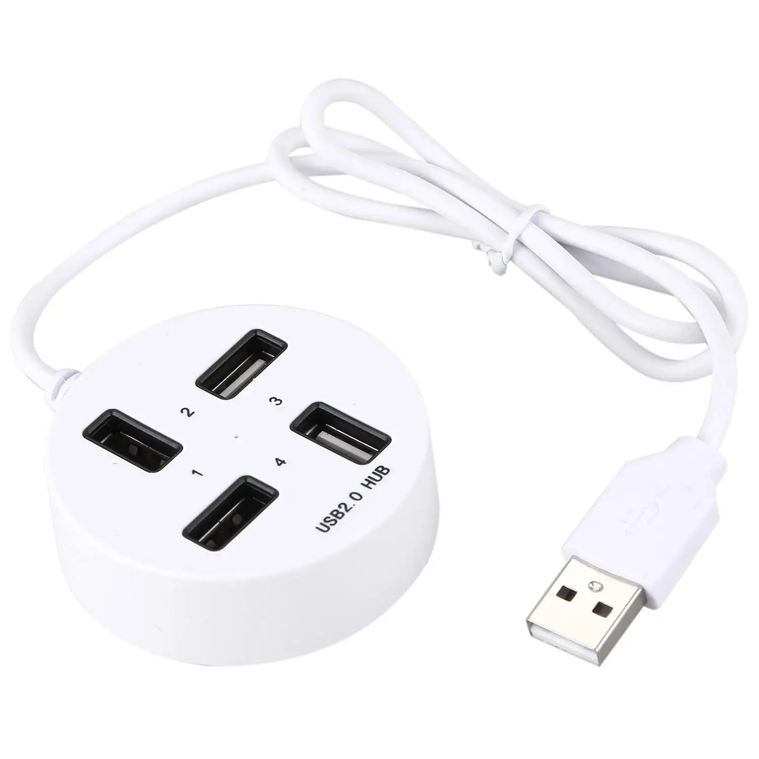Top Usb2.0 Hub One For Four Usb Ports Round Usb Hub Splitterin