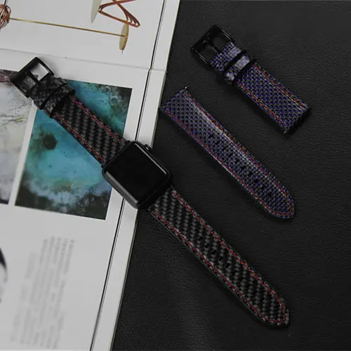Newest Wrist Strap For Apple Watch High Quality Real Carbon Fiber Watch Band For Apple Watch Series 1 2 3 iWatch Watch Bracelet Newest Wrist Strap For Apple Watch High Quality Real Carbon Fiber Watch Band For Apple Watch Series 1 2 3 iWatch Watch Bracelet
