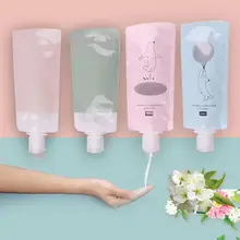 2 шт. 90 мл Путешествия складной косметичка лосьон шампунь душ моющий крем для ванной контейнер держатель водостойкий пустой мешок бутылки