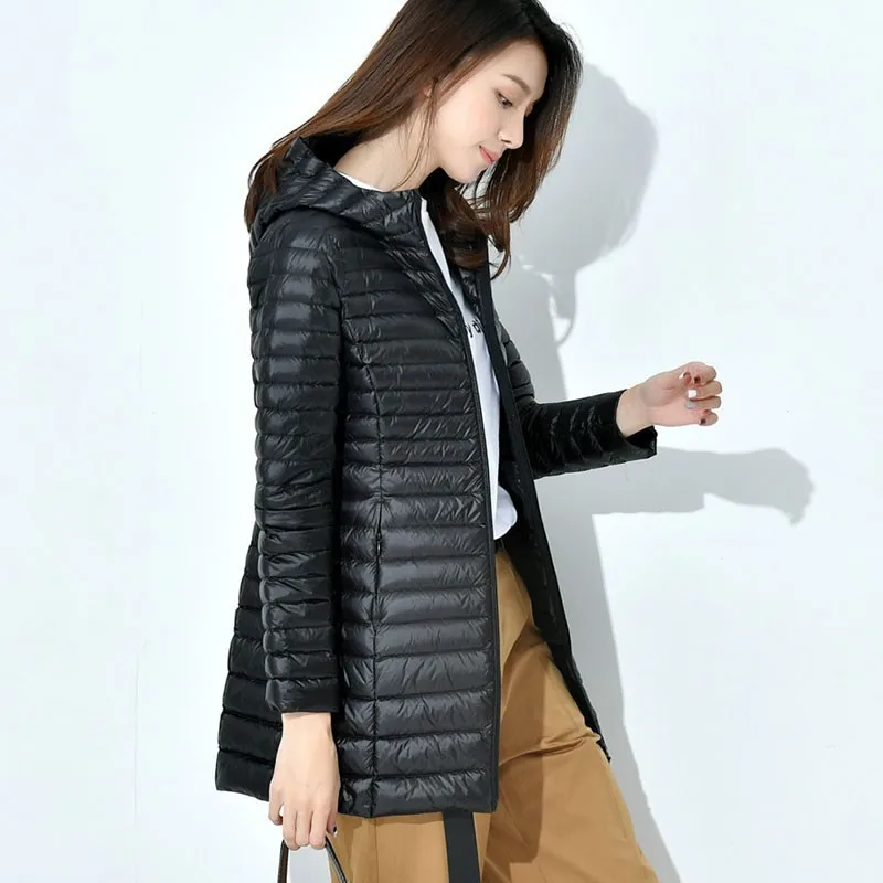 red Plus Black Mince Capuchon Base khaki Manteau Femmes Femme purple Doudoune Blue rhodo navy Lumière Nouveau Canard De Longue burgundy Hj153 Et Taille Simple Hiver 2019 Plume À Blanc Mode qHwA4xnaB