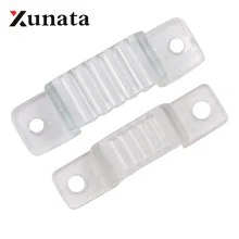 10 шт. 100 12 мм 18 мм светодиодный зажимы для лент для 110V 220V 5050 2835 5054 Светодиодные ленты Пластик Пряжка высокое качество гибкий аксессуары