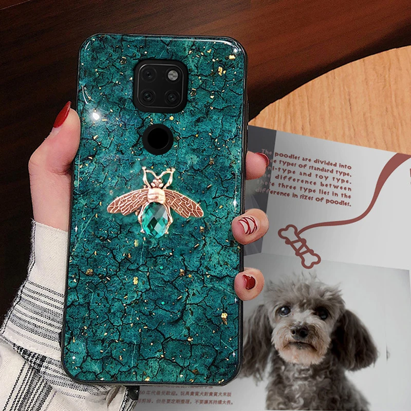 Чехол с золотой фольгой пчела для Huawei Mate 20 Pro P20 Lite чехол 10 Nova 3i P10 Honor 9 P Smart Plus мягкие